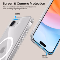 Tech-Protect FlexAir Hybrid MagSafe iPhone 16e dėklas - skaidrus