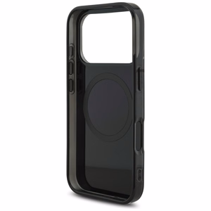 AMG Dvigubo sluoksnio permatomas grafikos magnetinis dėklas telefonui iPhone 17 Pro - juodas