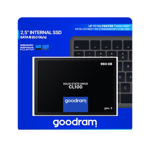 Kietasis diskas SSD Goodram CL100 Gen. 3 960GB SATA lll 2,5