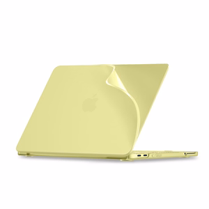 Tech-Protect Softshell dėklas skirtas MacBook Neo 13 2026 - matinė geltona