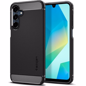 Spigen Rugged Armor dėklas Samsung Galaxy A16 4G / 5G - juodas