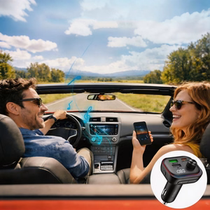 Tech-Protect CC07 3-Port PD 54W Car Charger + Bluetooth FM Transmitter - Black