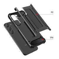 Armor anglies dėklas telefonui Samsung Galaxy S25 – juodas