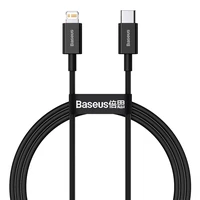 Baseus kabelis Superior PD USB-C - Lightning 1,0 m juodas 20W