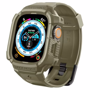 Spigen Rugged Armor Pro - Strap with case for Apple Watch Ultra 49 mm (Vintage Khaki)