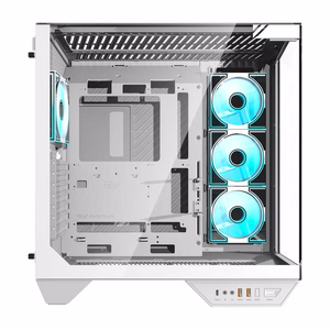 Корпус для ПК Darkflash DY470 (белый) + 4 вентилятора