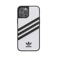 Adidas OR formuotas dėklas PU iPhone 12 Pro Max - balta/juoda