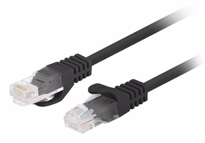 Lanberg PCU6-20CC-0200-BK tinklo kabelis Cat6 U/UTP juodas 2m