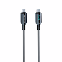 FORCELL F-ENERGY C274 kabelis Type C į Type C QC4.0 PD 3A 60W Skaitmeninis 1,2 m juodas