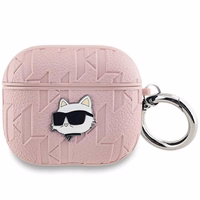 Karl Lagerfeld Monogram Choupette Head dėklas AirPods 3 - rožinis