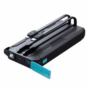 Išorinė baterija Joyroom JR-L017 juodas 10000mAh 22.5W (PD / QC3.0) + integruotas 2in1 laidas