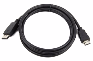 Gembird CC-DP-HDMI-3M DisplayPort į HDMI laidas (ne abikryptis), 3m, juodas