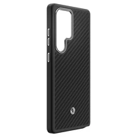 Spigen Enzo Aramid GP-FPS938PGABW silikoninis dėklas su įmontuotu MagFit žiedu Samsung Galaxy S25 Ultra - juodas