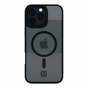 Incipio Velocity dėklas su MagSafe, skirtas iPhone 16 Pro Max, skaidrus su juodu rėmeliu