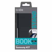 SBS Wallet Smooth dėklas Samsung Galaxy A57 su atvartu - juodas