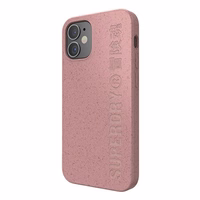 SuperDry Snap iPhone 12 mini Kompostuojamas dėklas rožinis 42620