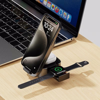 Dudao A11Pro+ 15W 3in1 indukcinis įkroviklis telefonui / išmaniajam laikrodžiui / ausinėms - juodas