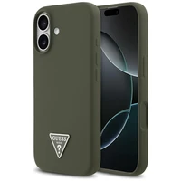 Guess Silicone Triangle Logo MagSafe Case for iPhone 17 - Green