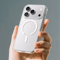 AmazingThing Titan Pro dėklas telefonui iPhone 17 Pro, suderinamas su MagSafe - permatomas