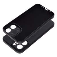 Dėklas Silicone Mag Cover (MagSafe) skirtas iPhone 14 Pro Max juodas