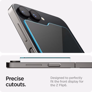 Spigen Glas.tR EZ Fit apsauginis stiklas Samsung Galaxy Z Flip 6 - 2 vnt.
