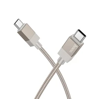 Kabelis USB C į USB C Hoco 3A 60W 1 m X110 auksinis
