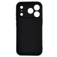 Matinis dėklas telefonui iPhone 17 Pro - juodas