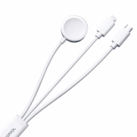 Apple Watch magnetinis įkroviklis Joyroom S-IW008 Lightning + USB-C 5V 1.2m (baltas)