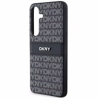 DKNY odinis Mono Stripe ir Metal Logo dėklas telefonui Samsung Galaxy S24+ - juodas