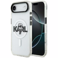 Karl Lagerfeld IML Karl Eskizas Logotipas Magnetinis dėklas telefonui iPhone 17 Air - skaidrus