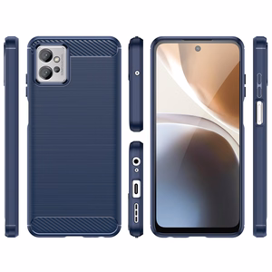 Carbon dėklas telefonui Realme C35 lankstus silikoninis anglies dėklas juodas