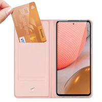 DUX DUCIS Skin Pro knygos tipo dėklas Samsung Galaxy A72 4G rožinis