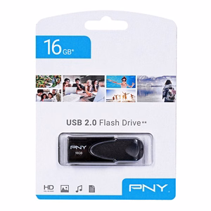 PNY Attaché 4 2.0 16GB USB atmintukas USB A tipo Juoda