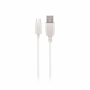Kabelis USB - microUSB 1,0 m 3A baltas