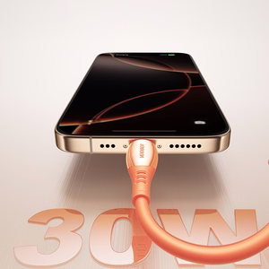 Joyroom S-A59 Vibrant Series 30W USB-C - Lightning laidas 1.2m - oranžinis