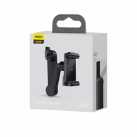 Automobilinis laikiklis Baseus "BackSeat Holder" juodas (bevielis krovimas 15W) (ne magnetinis / sėdynei)