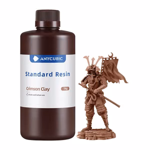 ANYCUBIC Standard Resin standartinė derva, tamsiai raudono molio spalvos