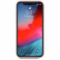 Guess GUHCP12SLSLMGLP iPhone 12 mini 5.4" šviesiai rožinis/šviesiai rožinis kietas dėklas Silikoninis užrašas Auksinis logotipas