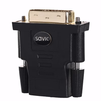 Savio CL-21 cable gender changer DVI HDMI Juoda