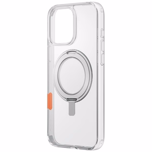 Uniq Swivix 360 sukamas stovas dėklas telefonui iPhone 16 Pro - skaidrus
