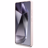 Karl Lagerfeld Silikoninis Grafiti Ikonik atspausdintas logotipas Magnetinis dėklas Samsung Galaxy S25 Ultra - rožinė