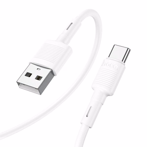 Hoco X83 USB-A – USB-C kabelis Cable USB A to USB C Hoco 3A 1 m X83, juodas, 1 m, 3A