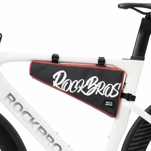 Rockbros G008 Flash Journey треугольная велосипедная сумка на раму XL 1.9 l - черный с красным