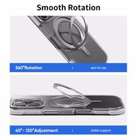 Rock Rotating Stand Crystal Series Magnetinis Iphone 16 Pro juodas
