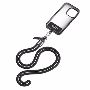 Audi universalus telefono dirželis 120cm 6mm per petį juodas AU-CBL8-R8/D1-BK