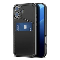 DUX DUCIS dėklas telefonui RAFI II MAG su stovu suderinamas su MagSafe IPHONE 16 Plus juodas