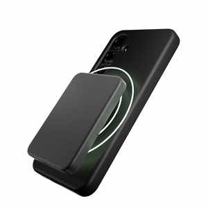 Puro Icon Mag silikoninis dėklas telefonui su MagSafe Samsung Galaxy S25+ - juodas