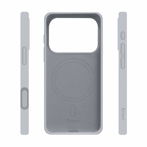 Etteri Silicone Mag dėklas, skirtas iPhone 17 Pro / 18 Pro, sidabrinis