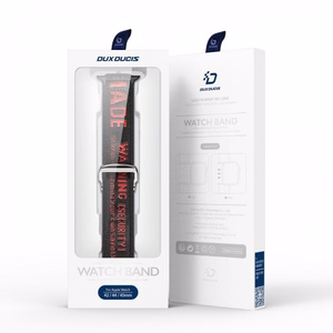 Apyrankė Dux Ducis "Outdoor" skirta Apple Watch 42mm/44mm/45mm juoda / raudona