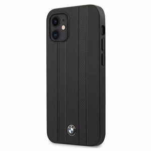 BMW Signature padangų žymės dėklas telefonui iPhone 12 mini - juodas